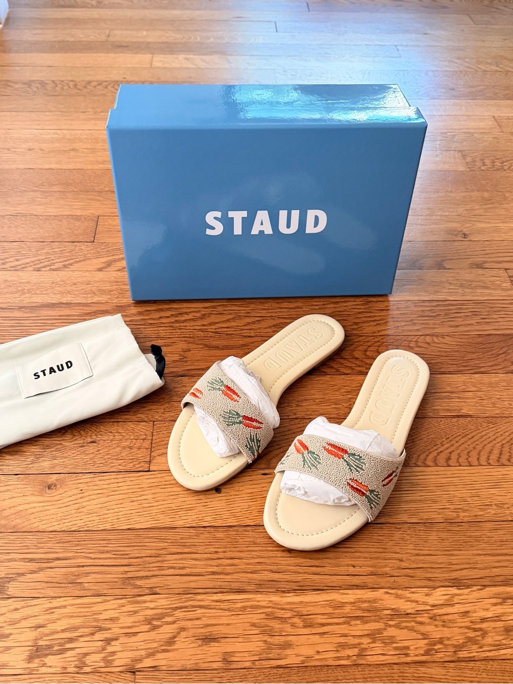 STAUD Gracie flat sandals - Picture 2 of 6